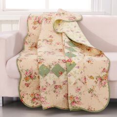 Bliss Quilted Patchwork Throw Blanket