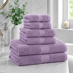 BH Studio 6-Piece Plush & Absorbent 100% Cotton Bath Towel Set