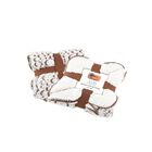 Luxury Pet Dog Blanket - Cozy Fleece and Sherpa Cover - Brown, , alternate image number 3