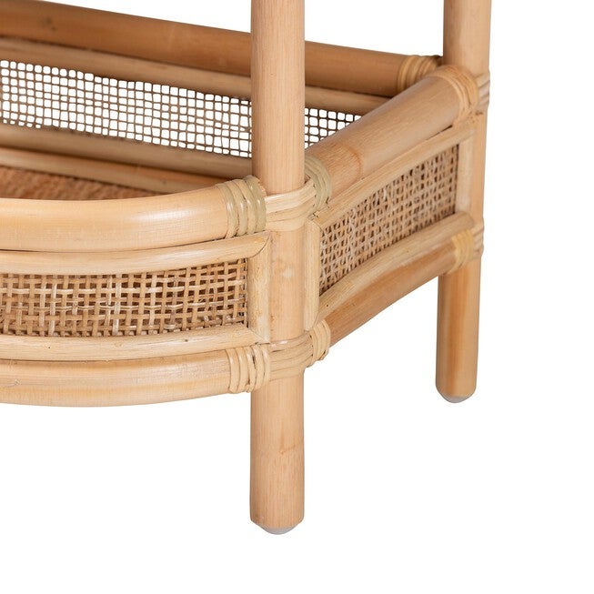 Divitia Bohemian Natural Rattan 1-Drawer Nightstand, , alternate image number null