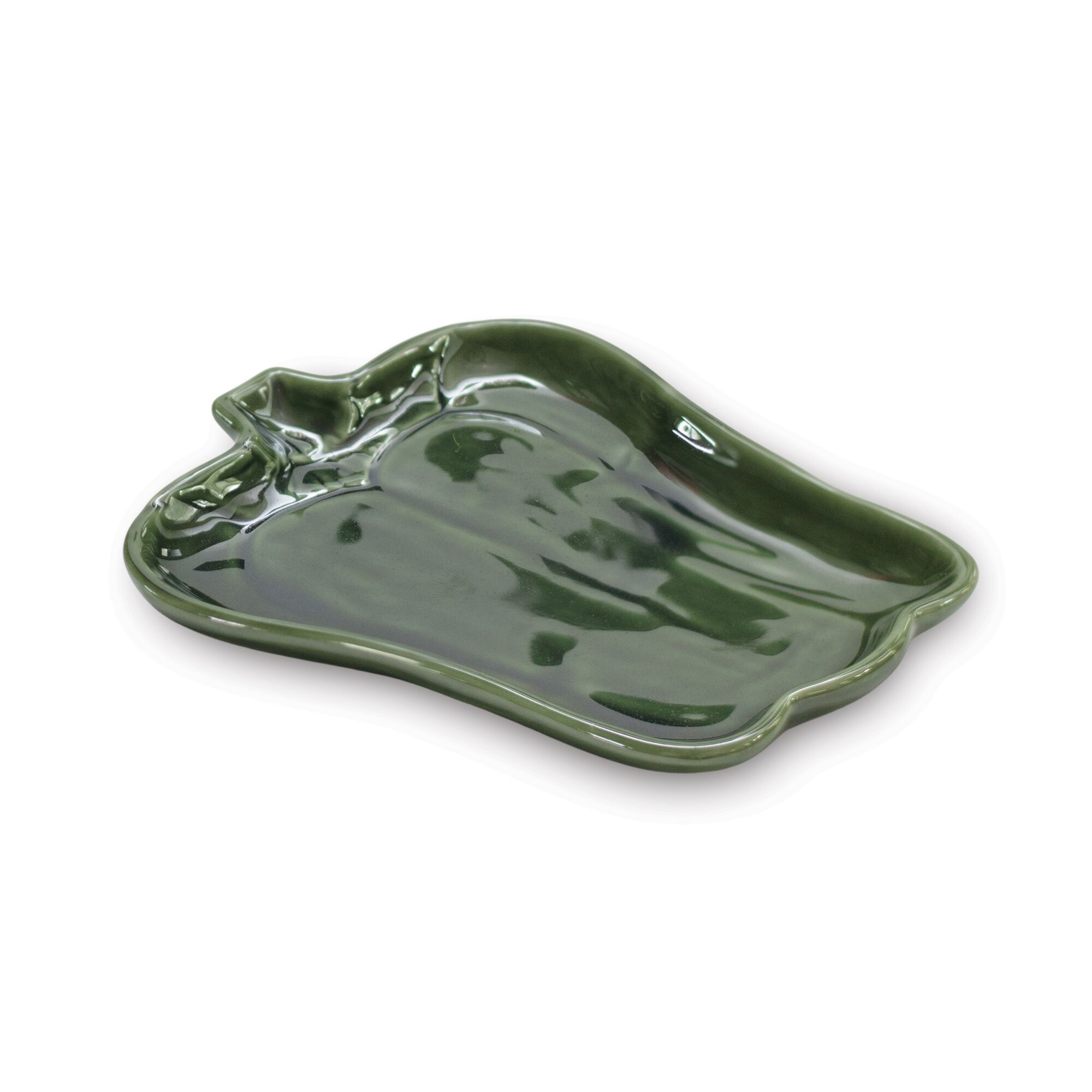 Ceramic Vegetable Plate (Set of 3), RED/GREEN/PURPLE, alternate image number 3