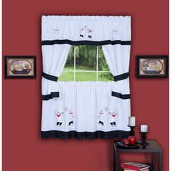 Gourmet Embellished Cottage Window Curtain Set