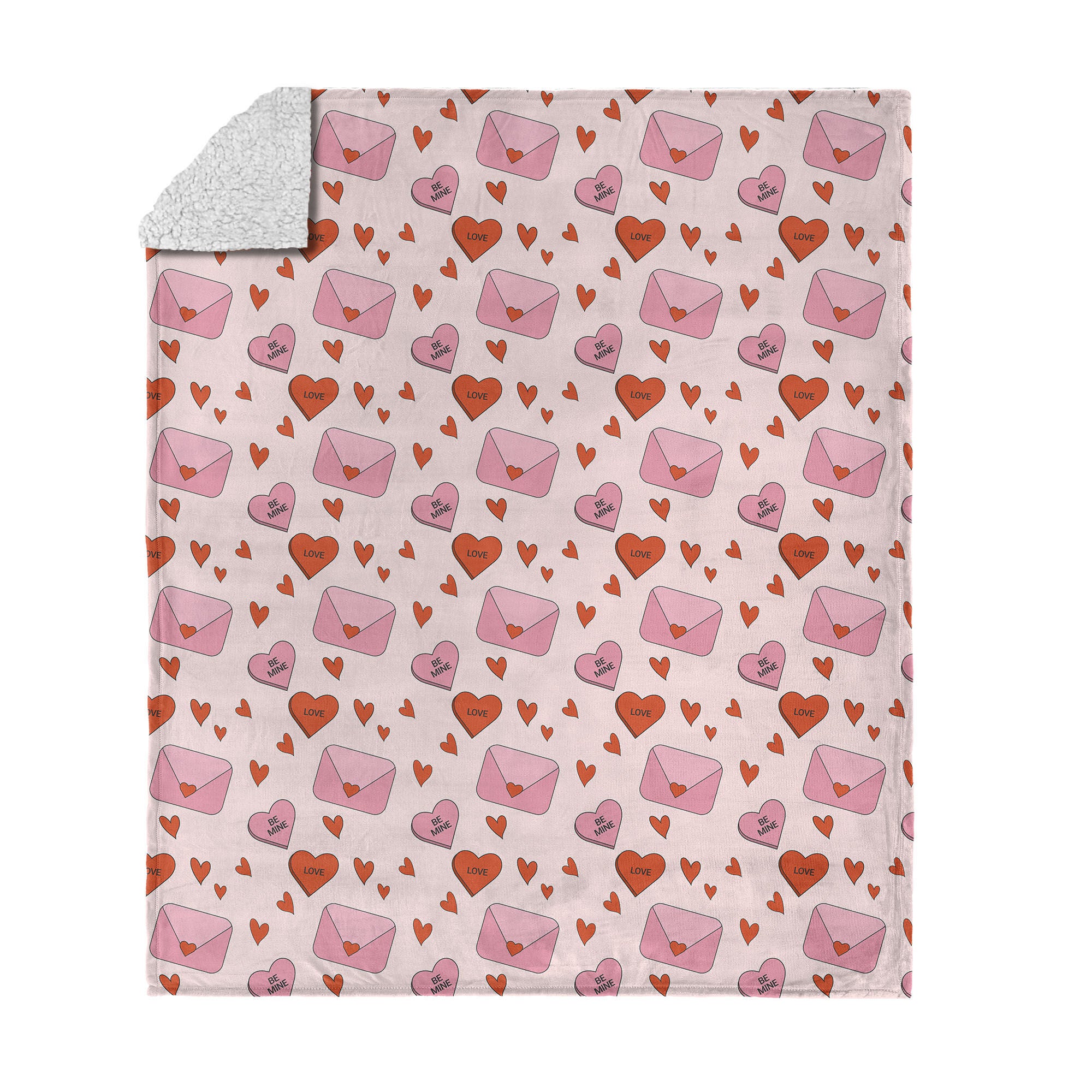 Valentine's Day Send My Love Silk Touch Sherpa Throw Blanket 50x60 Inches, SEND MY LOVE, hi-res image number 0