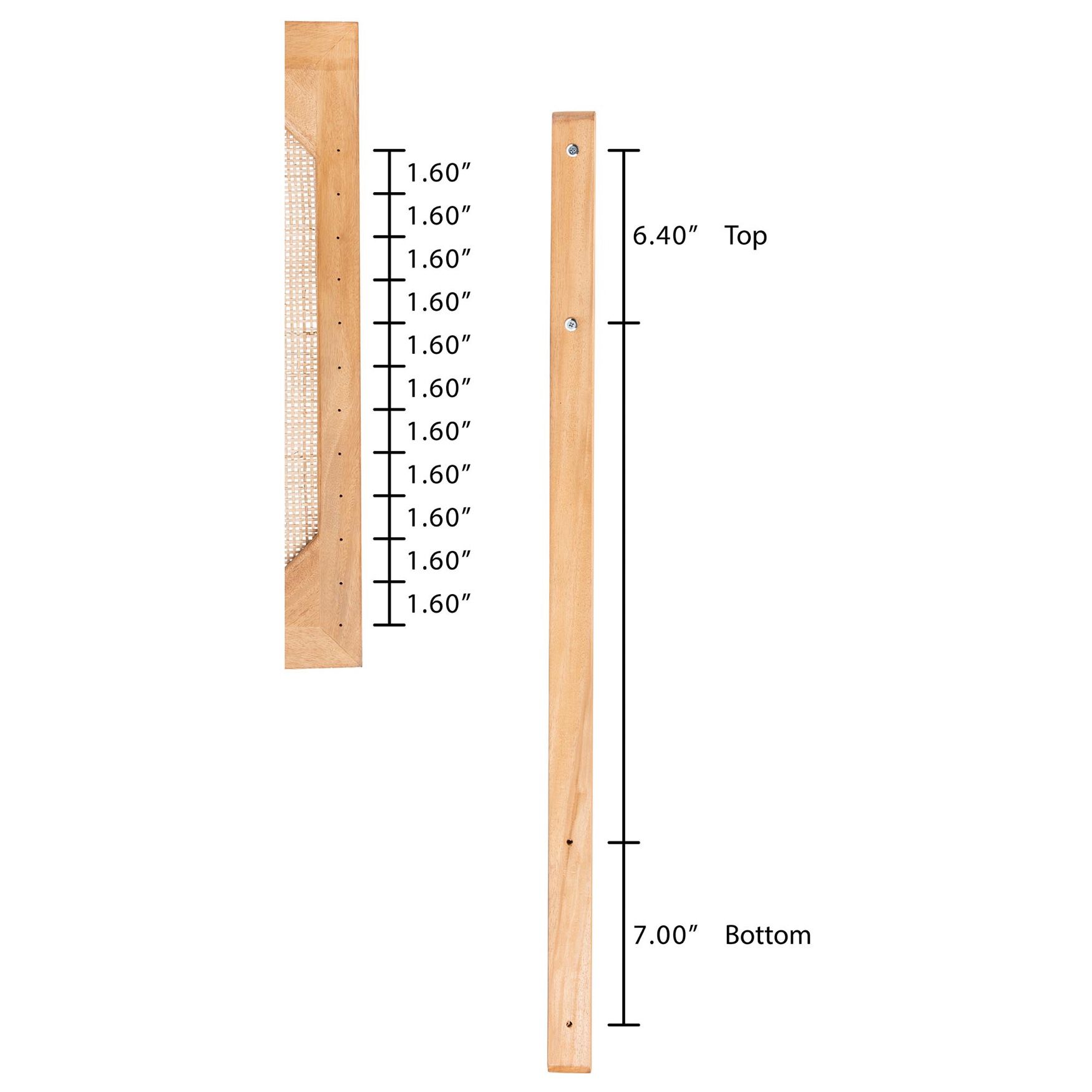 Lainer Modern Bohemian Bamboo Queen Size Headboard, , alternate image number 7