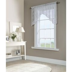 Mona Lisa Sheer Rod Pocket Swag Valance Set