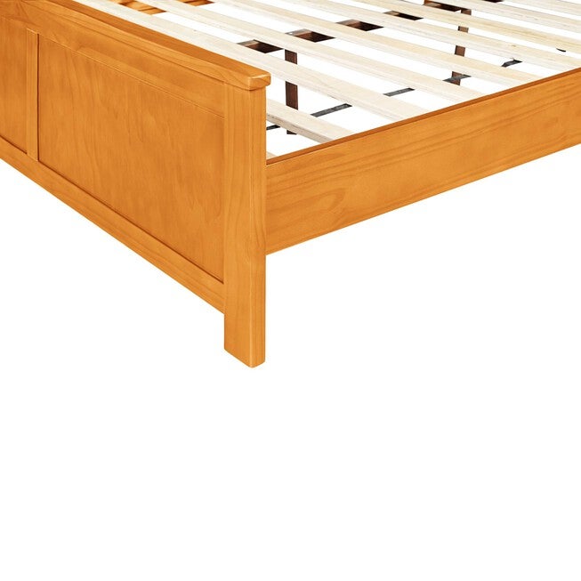 Winston Wooden Platform Bed in Cherry, King with 2 Nightstands, CHERRY, alternate image number 5