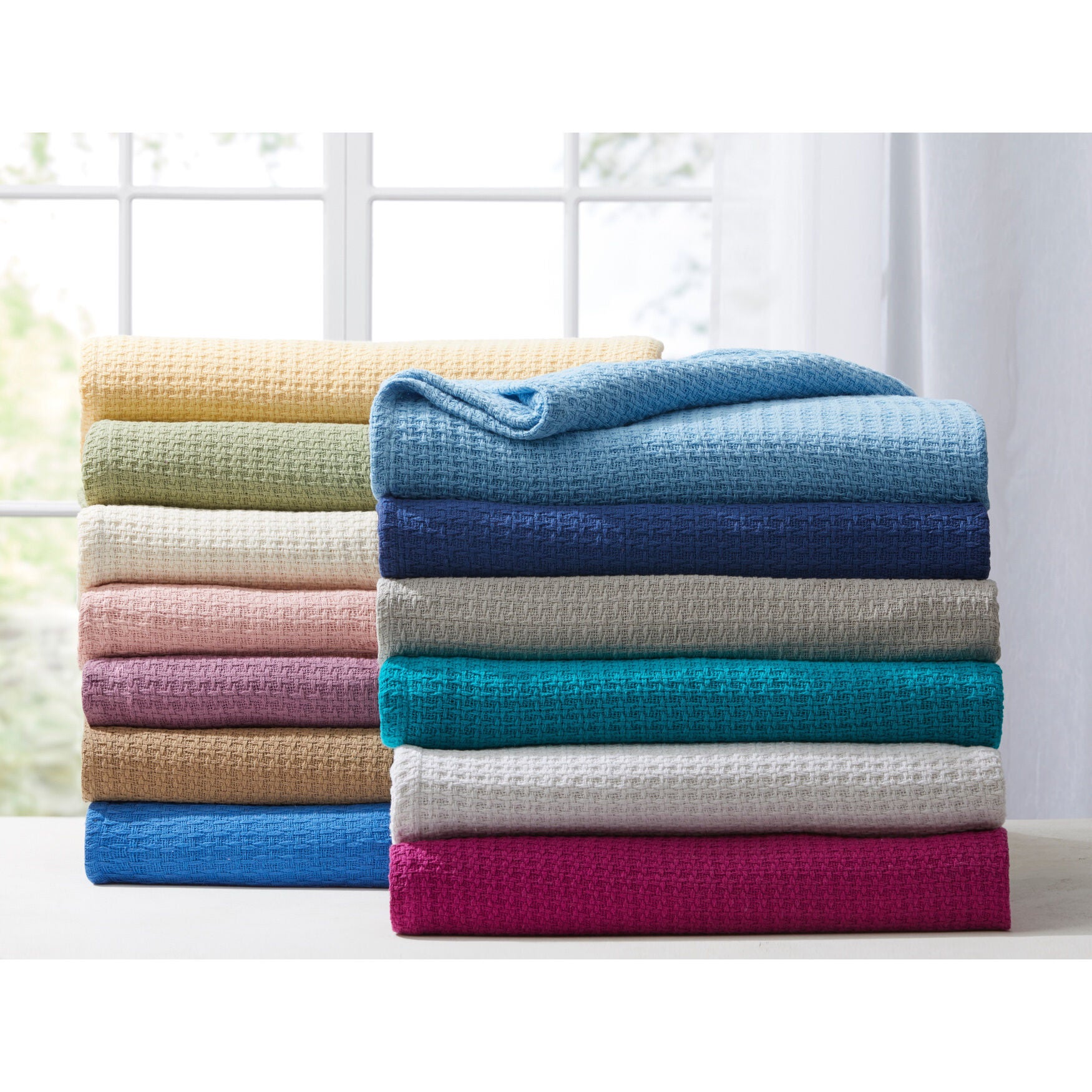BH Studio Cotton Blanket, CHOCOLATE, alternate image number 2