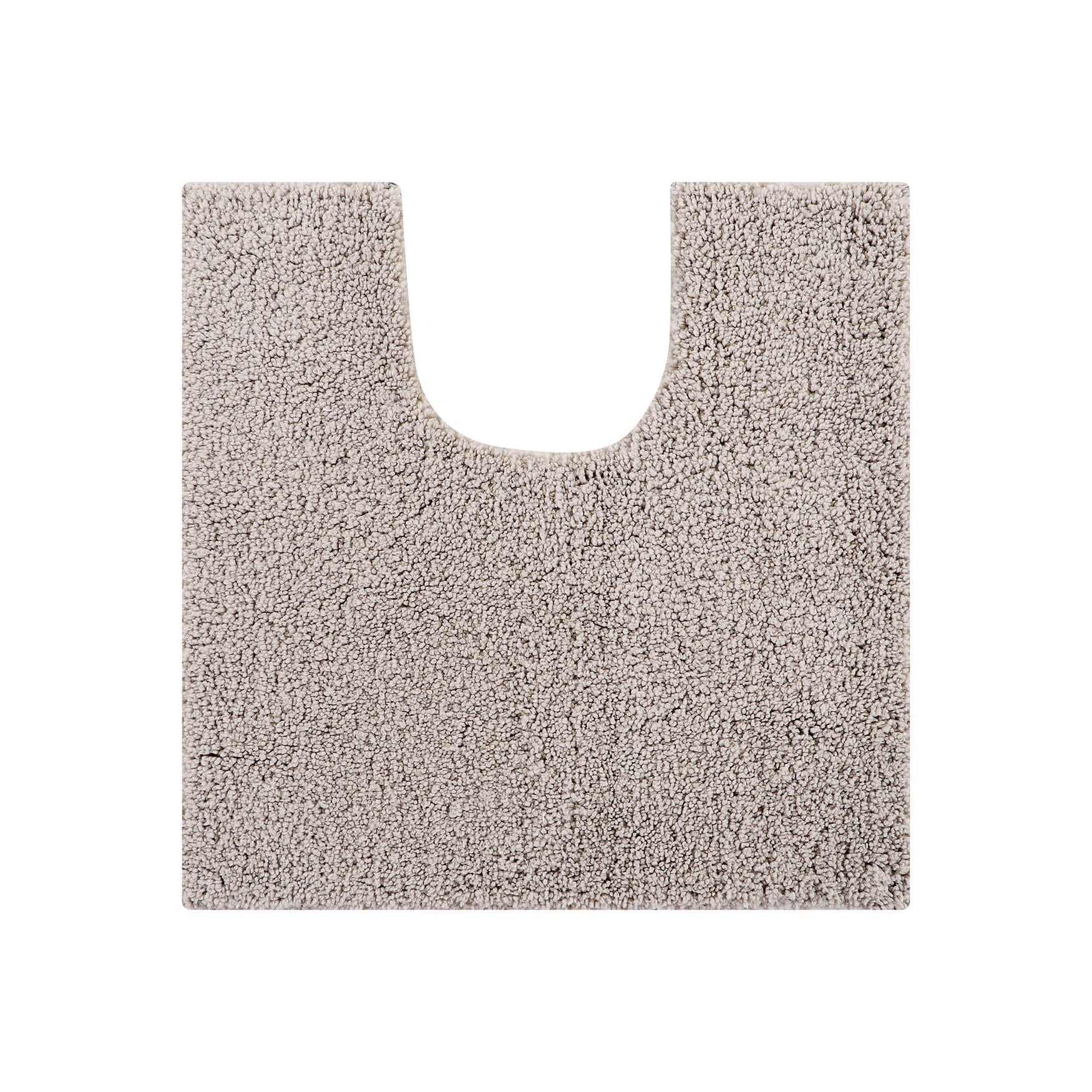 Micro Plush Collection 100% Polyester 20 inches X 20 inches Contour Bath Rug, BEIGE, hi-res image number 0