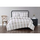 Everyday Buffalo Plaid Comforter Set, KHAKI WHITE, hi-res image number null