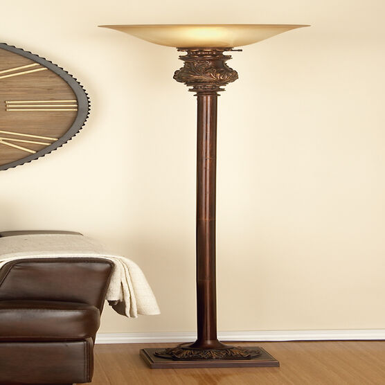 Brown Metal Traditional Floor Lamp, , alternate image number null