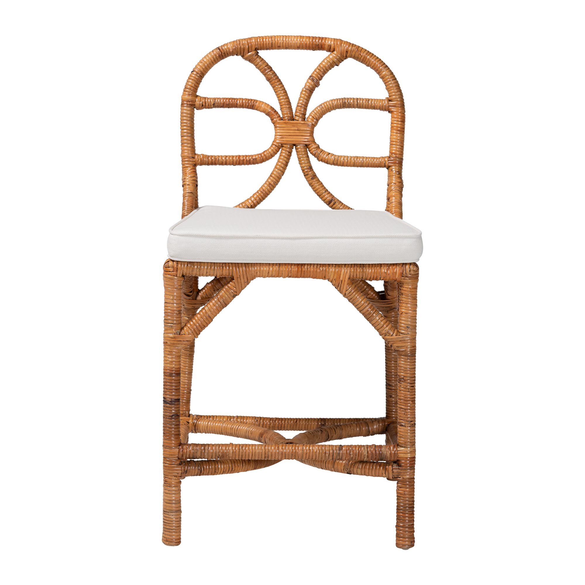 Alondra Natural Rattan Counter Stool, HONEY, alternate image number 2