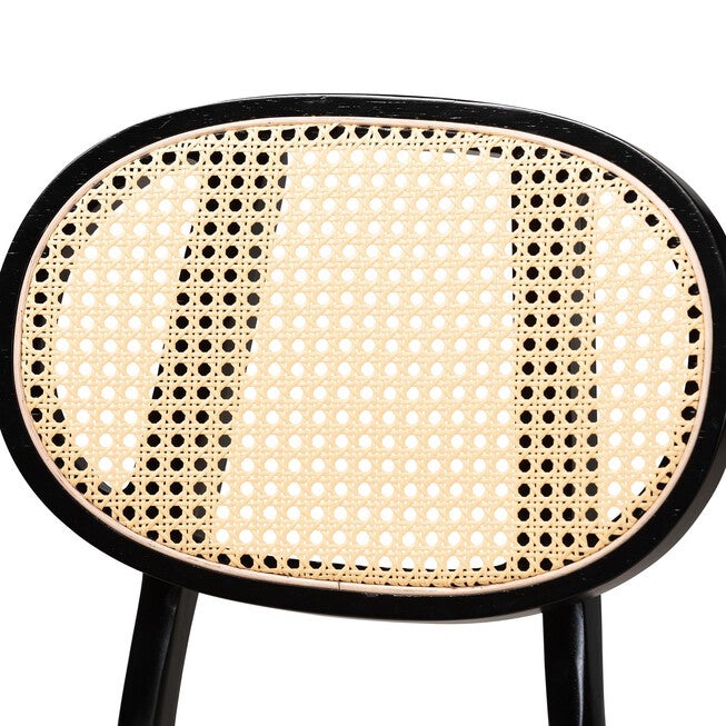 Darrion Mid-Century Modern Grey Fabric And Walnut Brown Finished Wood 2-Piece Counter Stool Set, , alternate image number 17