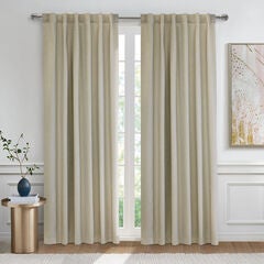 Baxter Blackout Dual Header Curtain Panel