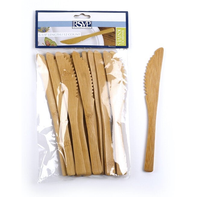 Bamboo Knife - 12 pcs, BROWN, hi-res image number 0