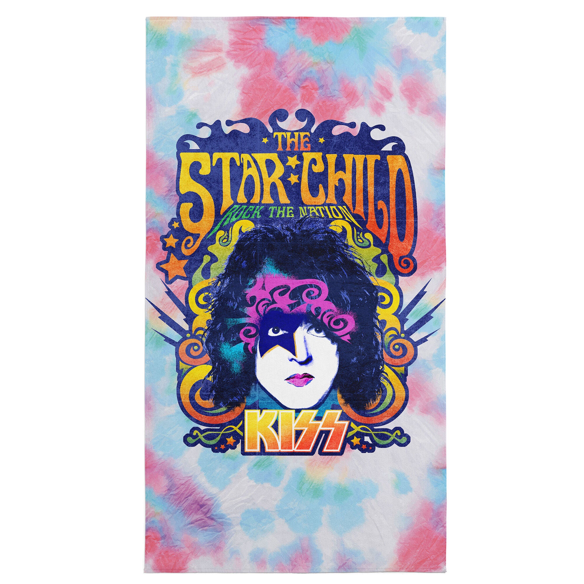 KISS The Star Child Microfiber Beach Towel 30x60 inches, KISS, hi-res image number 0