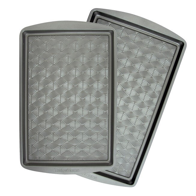 2 Piece Non Stick Metal Baking Sheet Set, ASH GREY, hi-res image number null