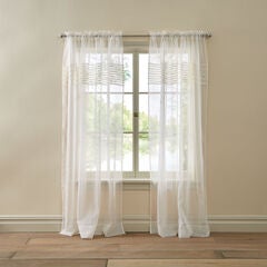 White Sheer Window Curtains