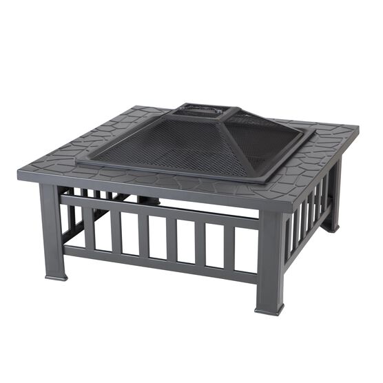 Stonemont Square Fire Pit, BLACK, hi-res image number null