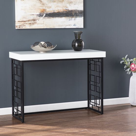 Mavden Contemporary Console Table, BLACK, hi-res image number null