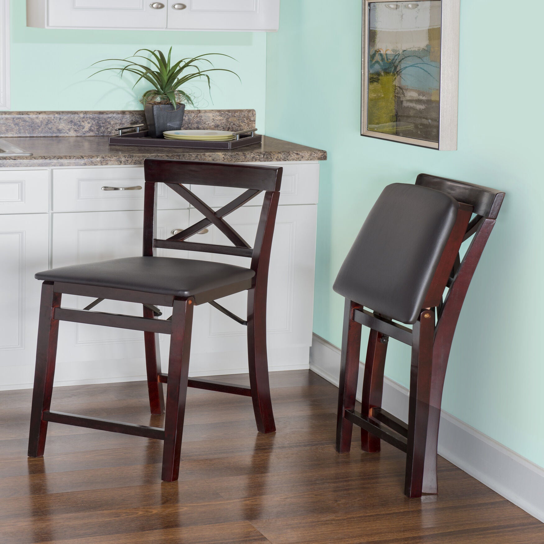 Triena X Back Folding Counter Bar Stool, , alternate image number 11