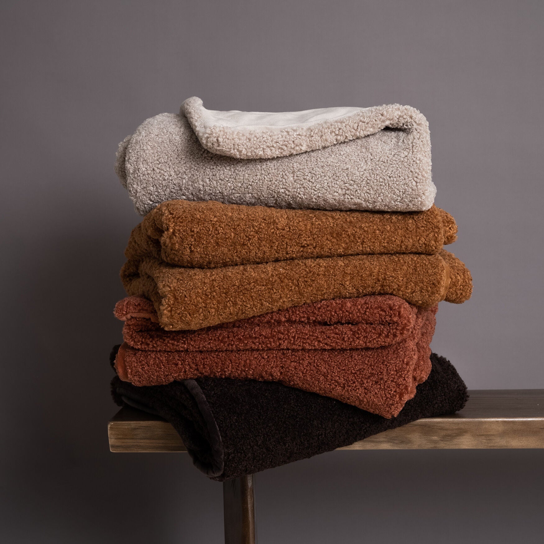 Teddy Sherpalux Plush Solid Throw & Pillow Set, , alternate image number 4