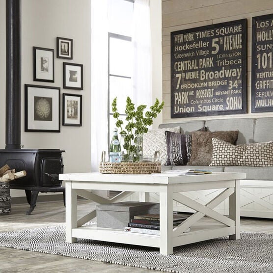 Seaside Lodge Coffee Table , WHITE, hi-res image number null