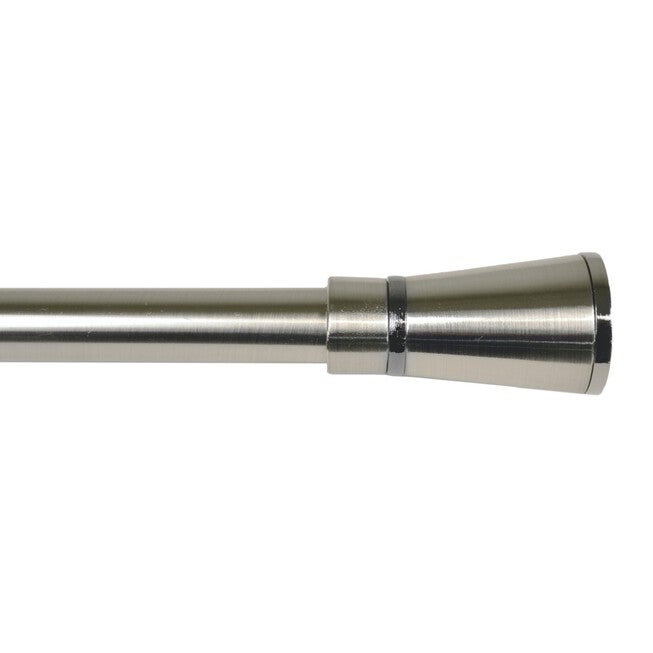 Versailles' Industria Hermes Rod Set (72in - 144in), BRUSHED NICKEL, hi-res image number null