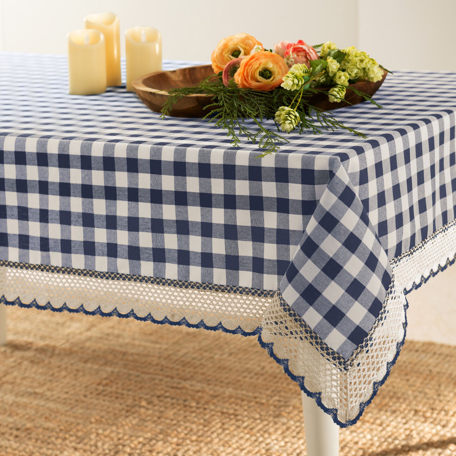 Buffalo Check Tablecloth - 60-in x 84-in, , alternate image number 10