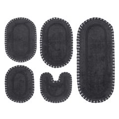 Hampton Crochet 5 Piece Bath Rug Collection