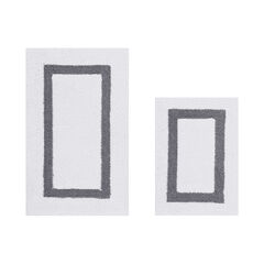 Hotel Collection 100% Cotton 2 Piece (17" X 24" | 21" X 34") Bath Rug Set
