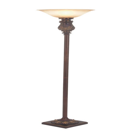 Brown Metal Traditional Floor Lamp, BROWN, hi-res image number null