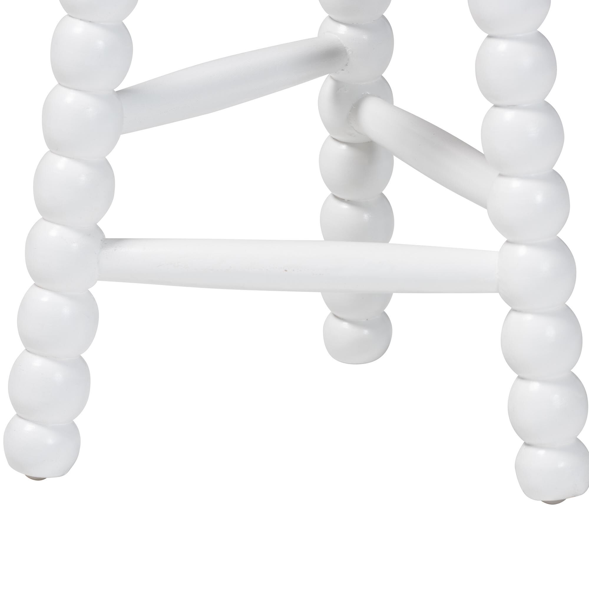 David Acacia Wood Bobbin Counter Stool, WHITE, alternate image number 3