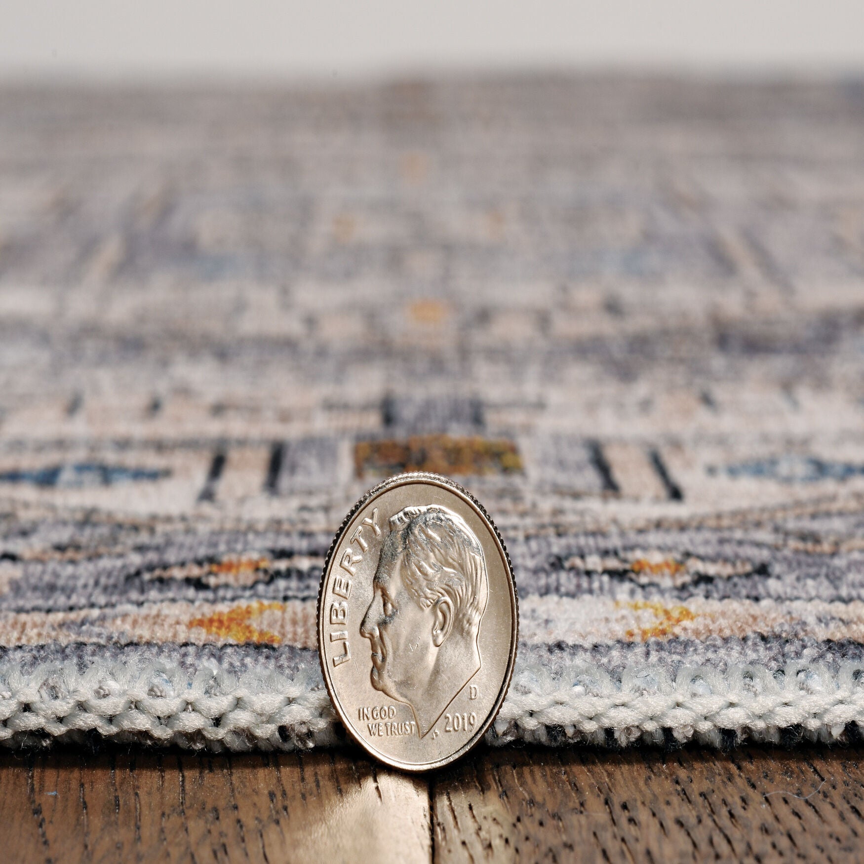 Washable Parson Grey/Beige Rug, , alternate image number 2