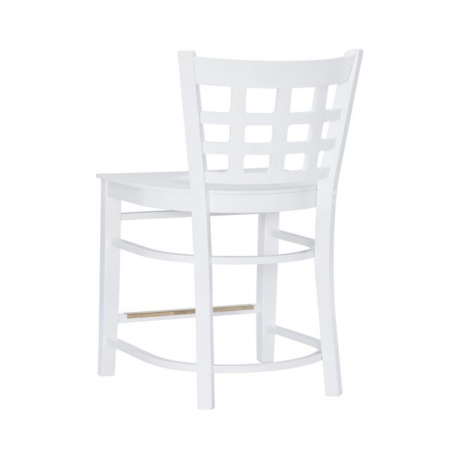 Lola Counter Stool White Set of 2, , alternate image number 4