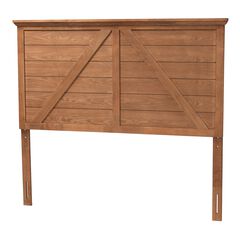 Yorick Classic And Traditional Ash Walnut Finished Wood Queen Size Headboard