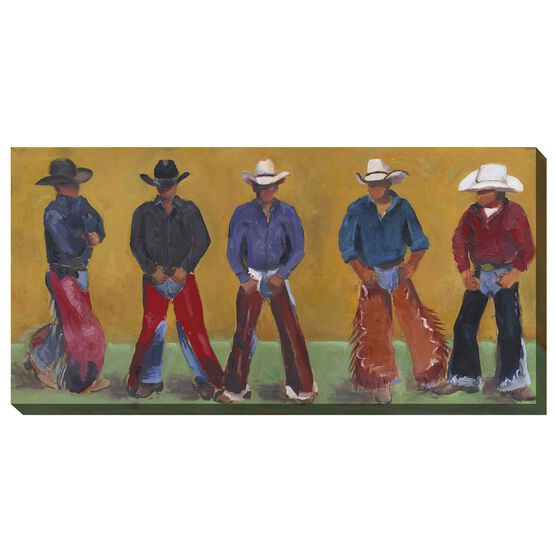 COWBOYS OUTDOOR ART 48X24, MULTI, hi-res image number null