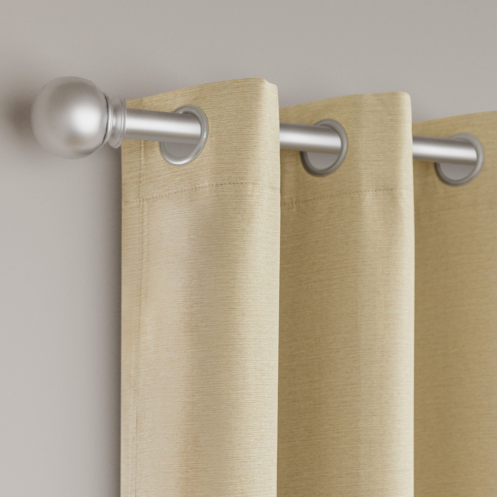 Brushed 100% Blackout Grommet Pair, GOLD, alternate image number 2