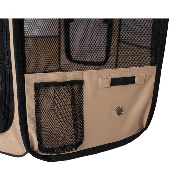 Portable Pet Dog Kitten Playpen In Blue And Beige Combo, , alternate image number 8
