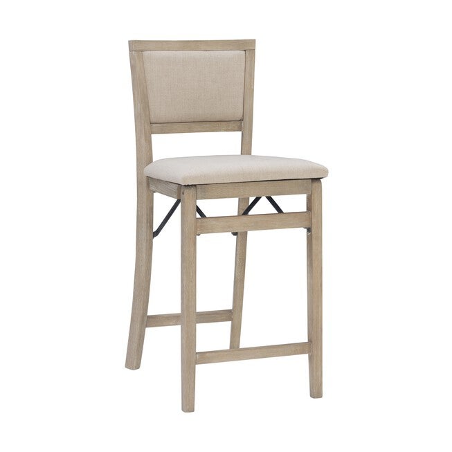 Keira Grey Wash Pad Back Folding Cnter Folding Stools, GREY WASH, hi-res image number 0