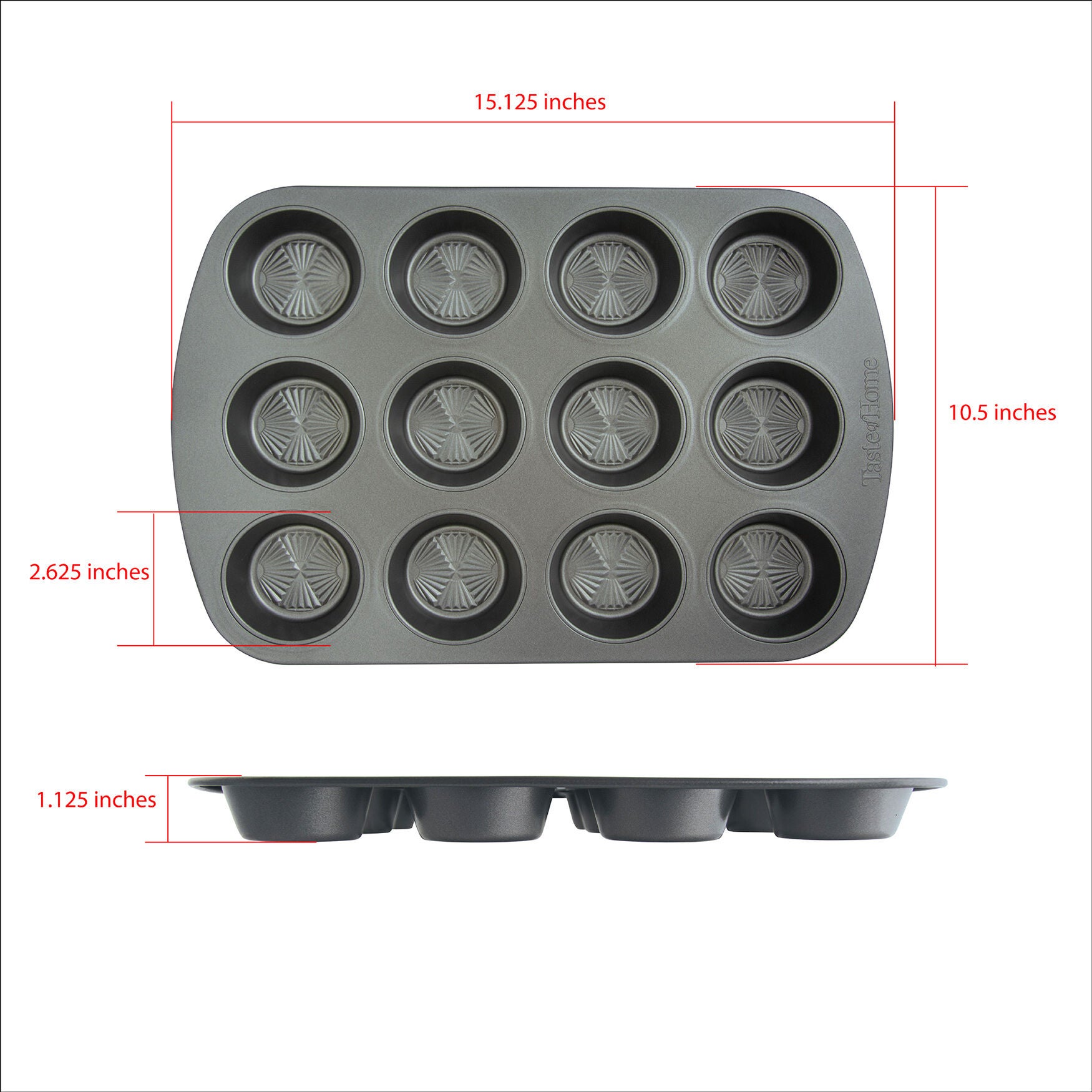 12 Cup Non Stick Metal Muffin Pan, , alternate image number 5