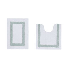 Hotel Collection 100% Cotton 2 Piece (17" X 24" | 20" X 20") Bath Rug Set