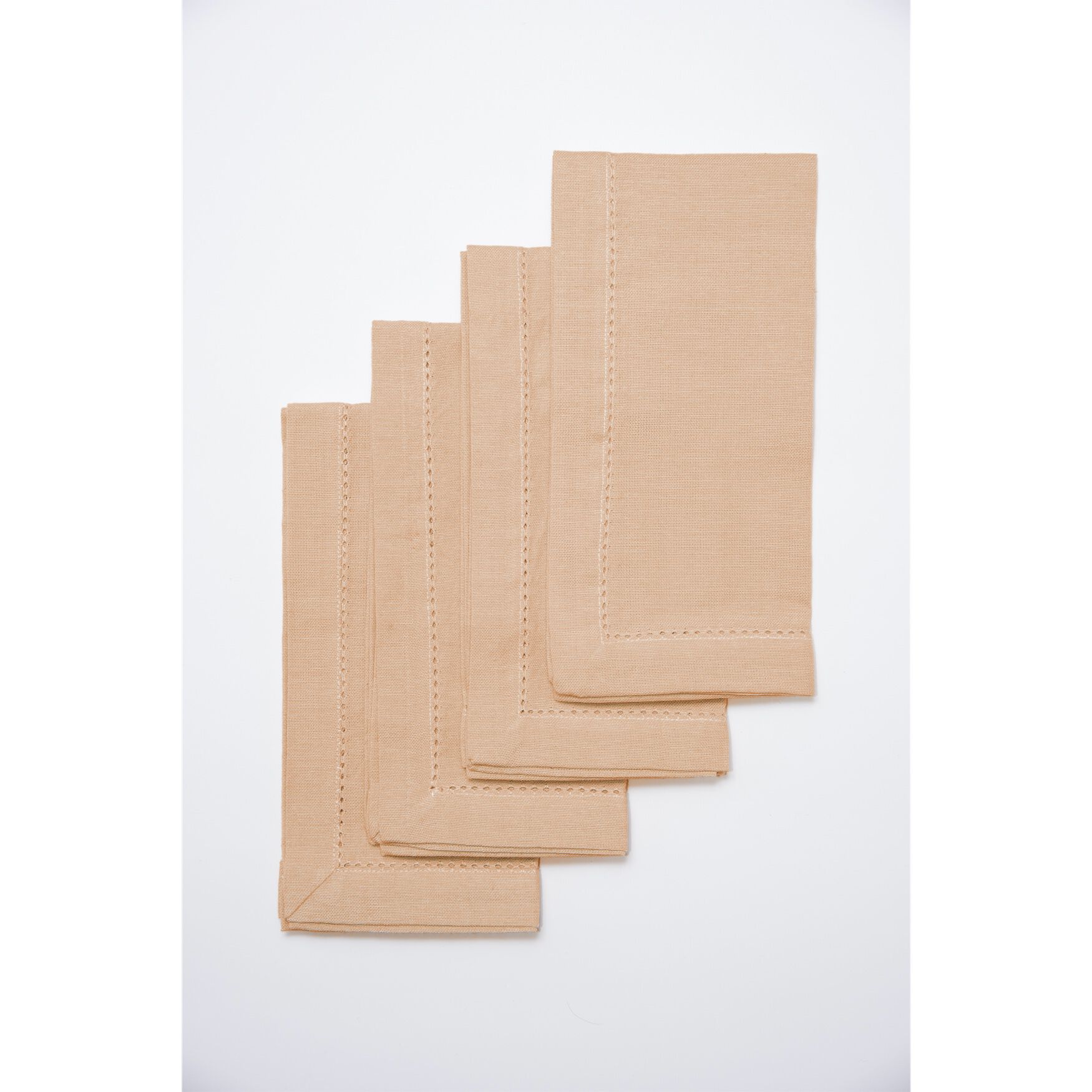 AMETHYST 4 PK NAPKINS, BROWN, hi-res image number 0