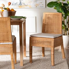 Morris Bohemian Light Honey Rattan Dining Chair