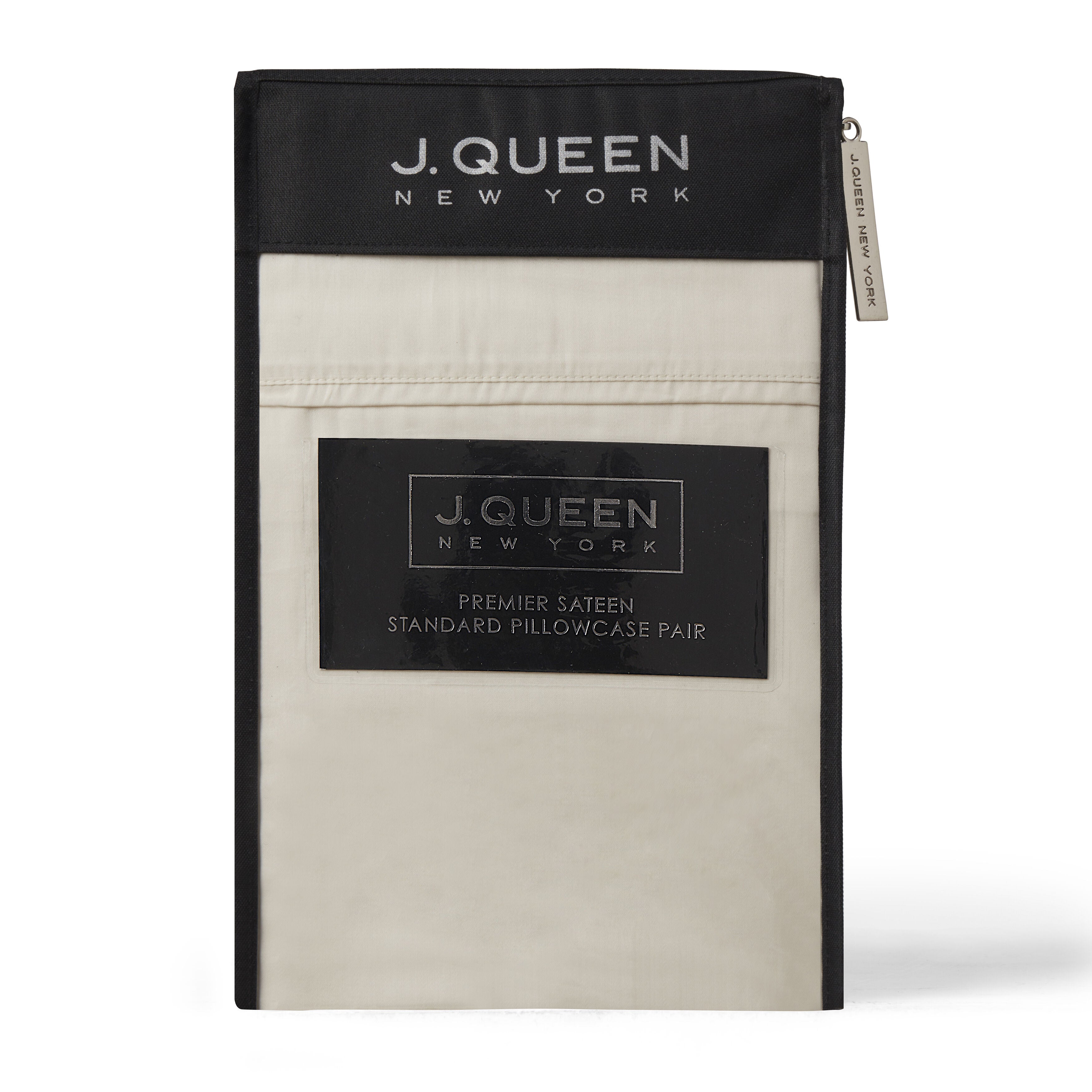PREMIER SATEEN PILLOW CASE PAIR, PARCHMENT, alternate image number 2