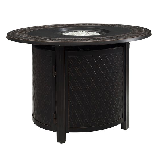 James Aluminum Oval LPG/NG Fire Pit, , alternate image number null
