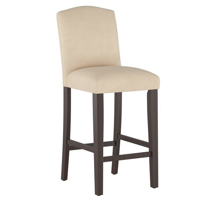 Velvet Camelback Barstool, VELVET PEARL, hi-res image number 0
