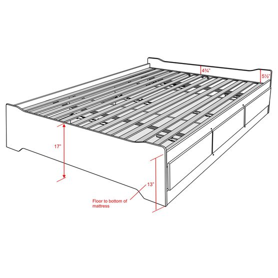 Coal Harbor Full Mate’s Platform Storage Bed with 6 Drawers, , alternate image number null