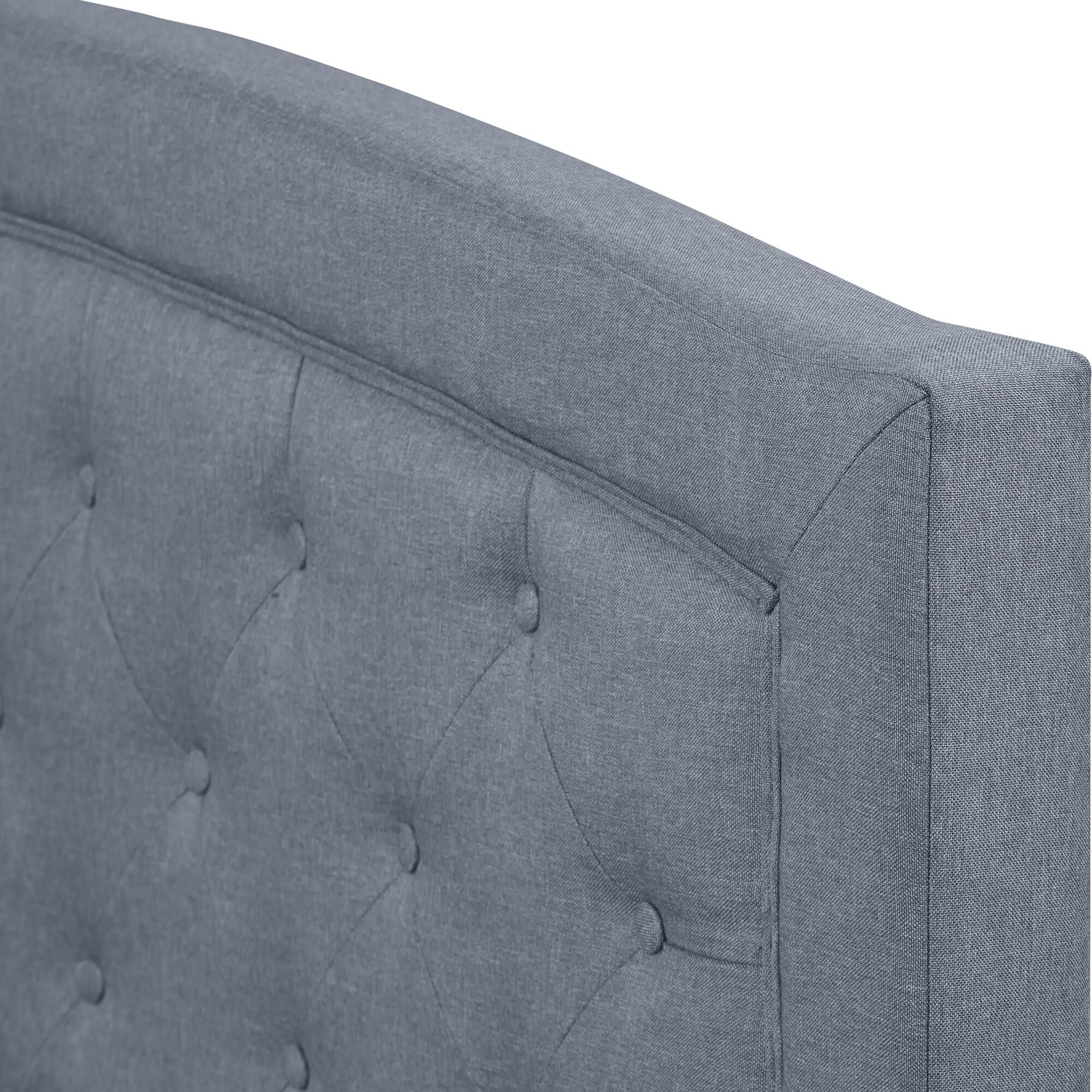 Carlisle Platform Bed, Gray, Queen, GRAY, alternate image number 6