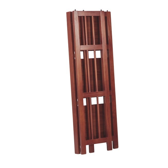 3-Shelf Folding Bookcase 14 inches Wide-Mahogany, , alternate image number null