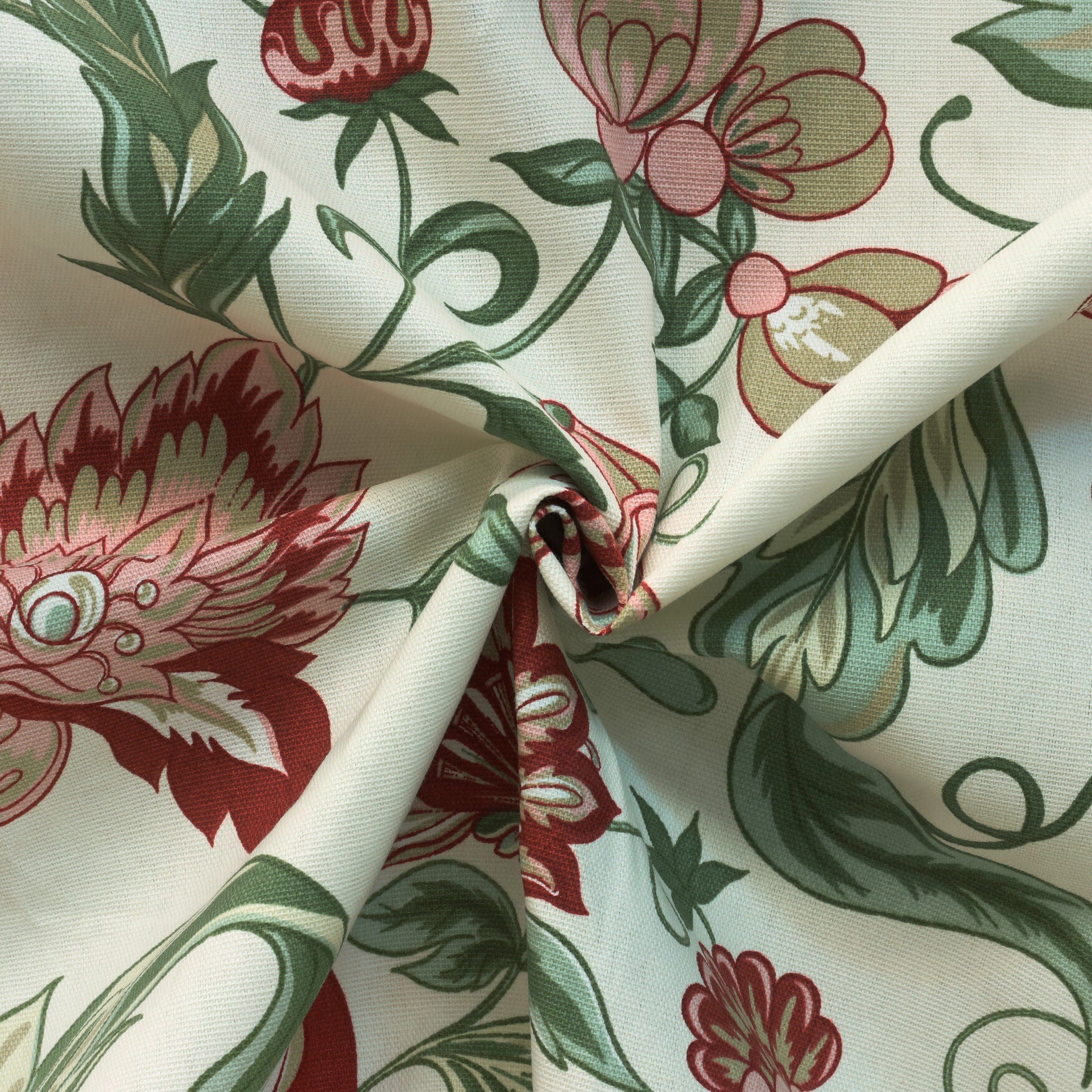 Jacobean Garden Light Filtering Dual Header Curtain Panel, , alternate image number 10